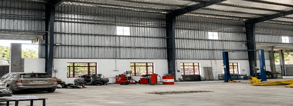 M/S Vardhman Recycling LLP industrial pre-engineered steel building structure by KMS Technologies