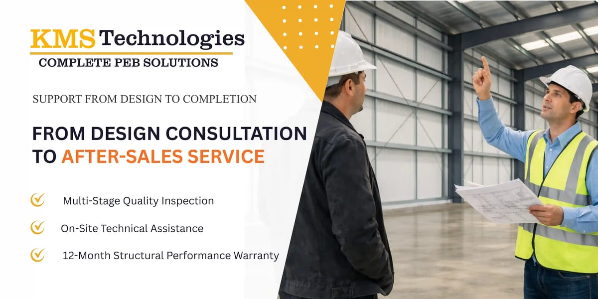 PEB design consultation and after-sales service by KMS Technologies